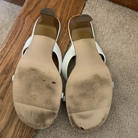 Rampage white strapy heels for summer. Lightly worn. Size 9M - Picture 3 of 6